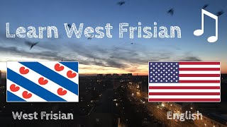 Learn before Sleeping  West Frisian native speaker  with music [upl. by Yzzik]