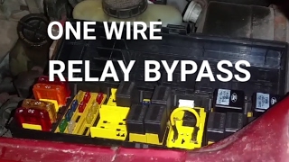 HOW TO Bypass A Relay Using One Wire [upl. by Aynotel387]