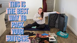 The BEST Way To Pack A Suitcase For Travel  PROVEN METHOD [upl. by Akeinahs]