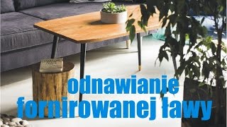 Odnawianie starych mebli 3  sztukowanie forniru [upl. by Alvira]