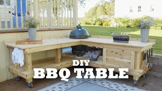 DIY Backyard BBQ Table [upl. by Garvin435]