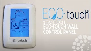 ECOTouch Wall Control Panel for your Fresh Air Appliance HERV fantech [upl. by Ehr]