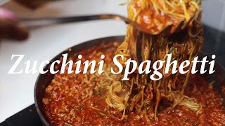 Zucchini Spaghetti  Keto Friendly [upl. by Cavan610]