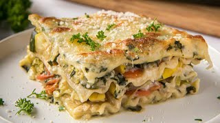 Easy Vegetable Lasagna Recipe [upl. by Negeam]