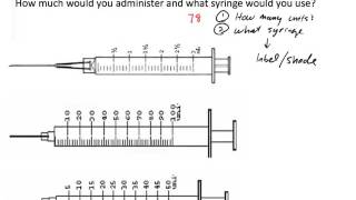 U100 Insulin Dosage Calculation Two Examples [upl. by Albin]