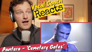 Vocal coach REACTS  Pantera Cemetery Gates [upl. by Aretta]