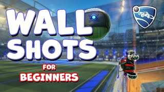 How to Wall Shots and Aerials  Beginner Rocket League Tutorial  Custom Training [upl. by Ltsyrk]