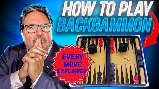 Every Move Fully Explained  How To Play Backgammon [upl. by Beaudoin]