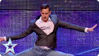 Comedy Impressionist DOES THE SPLITS  Britains Got Talent [upl. by Eceinart]