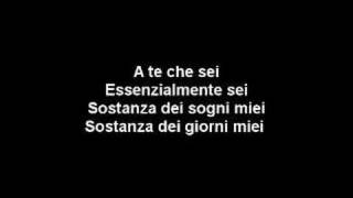 A te  Jovanotti Lyrics [upl. by Kyne]