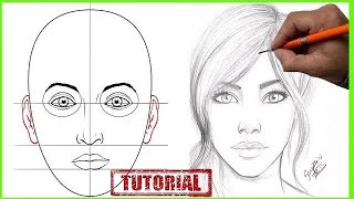 COMO DIBUJAR UN ROSTRO PASO A PASO [upl. by Waterer]