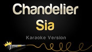 Sia  Chandelier Karaoke Version [upl. by Lidda]