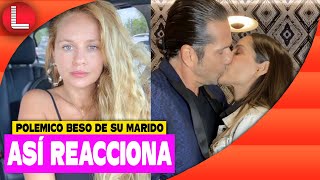 Esposa de Gregorio Pernía también reacciona al beso de su marido con Carmen Villalobos fuera del set [upl. by Acsisnarf694]