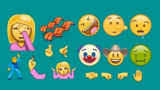 All 72 New Emojis for 2016 [upl. by Lauritz]