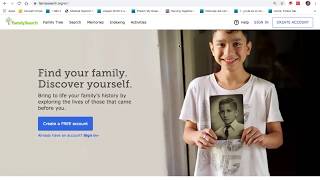 1 How to Create a New Account on FamilySearchorg [upl. by Maillliw808]