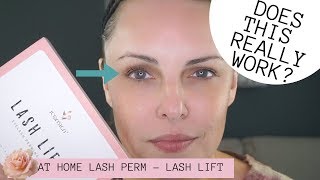 AT HOME LASH LIFT  LASH PERM  Does It Really Work [upl. by Gabler]