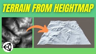 Create Terrain from a Heightmap Unity Tutorial [upl. by Gleich]