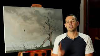 3 Tips to make your ACRYLIC painting look more like OIL [upl. by Iaka]