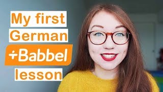 My first German lesson on Babbel  Thoughts about starting a new language [upl. by Thomsen]