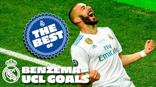 KARIM BENZEMA  Best Champions League GOALS at Real Madrid [upl. by Nylidnam]