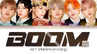 NCT DREAM 엔시티 드림 BOOM Color Coded Lyrics EngRomHan가사 [upl. by Shirberg]