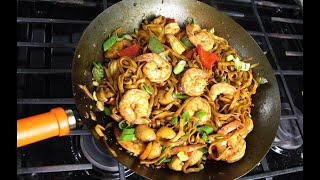 The Ultimate Shrimp Lo Mein  CaribbeanPotcom [upl. by Tombaugh]