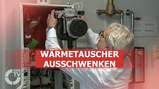 Wolf Praxistipp – Wärmetauscher ausschwenken  SHKTV [upl. by Rimidalg]