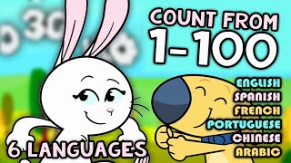 Counting to 100 in 6 Languages [upl. by Dorahs]