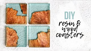 DIY Epoxy Resin amp Wood Coasters  How To [upl. by Livy]