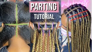 DETAILED Parting Tutorial  How To Get The Perfect Parts [upl. by Euridice]