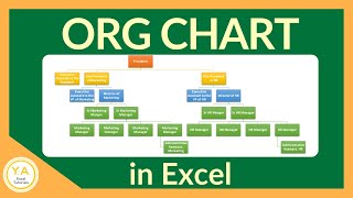 How to Make an Organizational Chart in Excel  Tutorial [upl. by Silisav100]