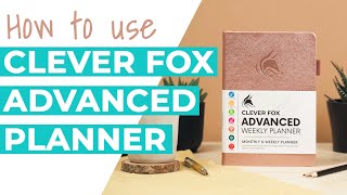 How to Use the Clever Fox Advanced Weekly Planner [upl. by Calendra]