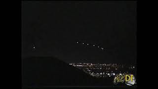 March 13 1997 Phoenix Arizona UFO Lights  ORIGINAL VIDEO [upl. by Accebar]