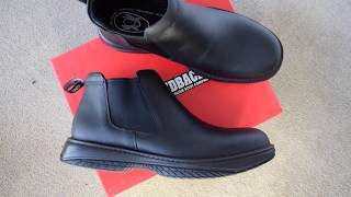 Redback Chefs RRBN Retro Black Nappa Leather boots [upl. by Triplett909]