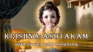 Krishna Ashtakam कृष्णाष्टकम् with lyrics and meaning [upl. by Nalim]