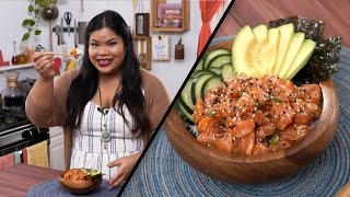 Salmon Poke Bowl  Jen Phanomrat [upl. by Sanoj]