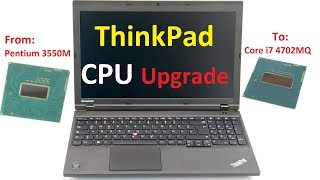 How to change a laptop CPU CPU upgrade for a Lenovo Thinkpad L540 [upl. by Walston]