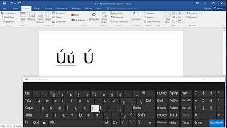 How to type letter U with acute accent in Word [upl. by Gil]