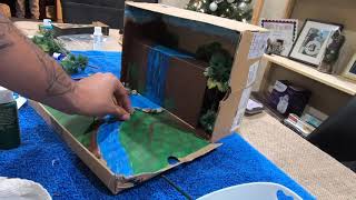 Rainforest Diorama school project how to [upl. by Ahsiema]