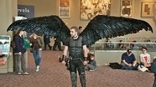 Fallen Angel Wing Costume  Articulating Wings [upl. by Luo973]