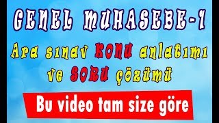 AÖF Genel MUHASEBE1 hızlı konu anlatım videosu Vize1 wwwakademiaofcom [upl. by Thorrlow]