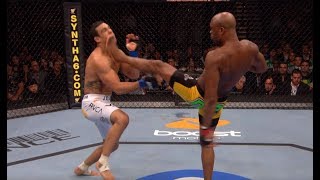 Anderson Silva Top 5 Finishes [upl. by Odareg]