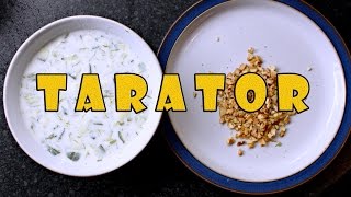 How To Make Tarator  таратор Cold Cucumber Soup [upl. by Bock246]