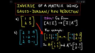 ❖ Inverse Matrix Using GaussJordan  Row Reduction  Example 1 ❖ [upl. by Irra265]