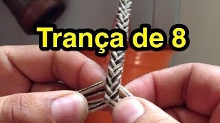 Tutorial tranças com 8 tentos [upl. by Wasson36]