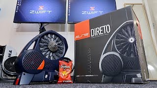 ELITE DIRETO Smart Trainer Unboxing Building Ride Data All the details [upl. by Lucien779]