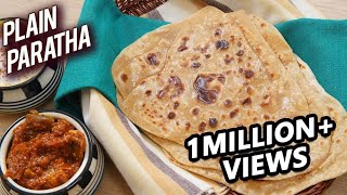 Plain Paratha Recipe  Homemade Paratha Recipe  Paratha Recipe Indian  How To Make Paratha  Ruchi [upl. by Krm292]