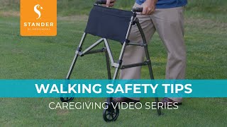 How to Use a Rolling Walker Sizing Training and Use [upl. by Ahsait339]