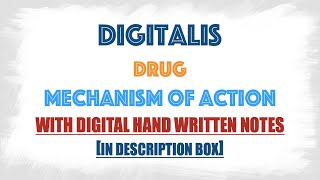 Cardiac glycosidesDigitalisDigoxin Mechanism of action [upl. by Airamalegna]