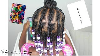 4 Ways to Install Beads  Kids Natural Hair Care [upl. by Tail22]